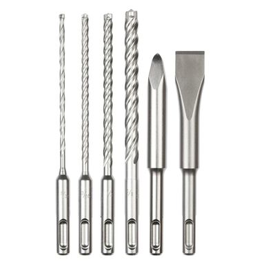 4-Cutter SDS-PLUS Carbide Hammer Drill Bit Kit (5-Piece)