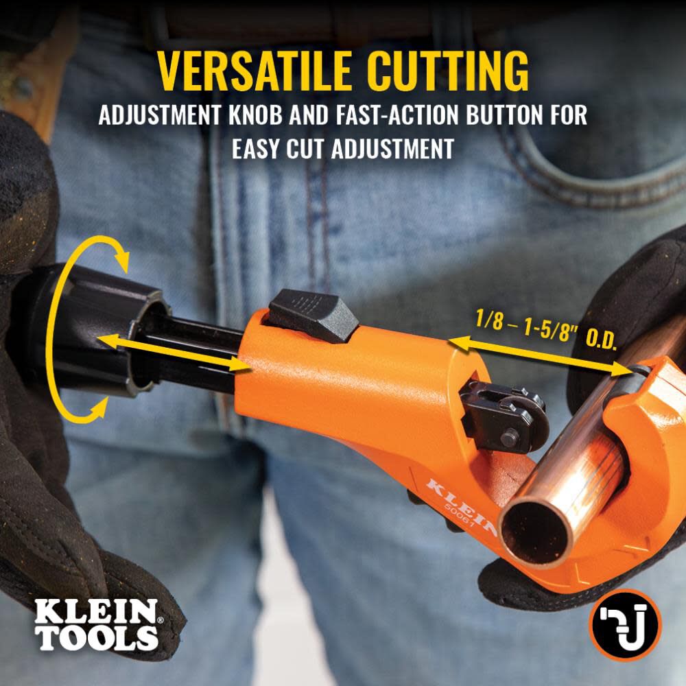 Klein Tools Quick-Adjust Tubing Cutter, 1-5/8", large image number 4