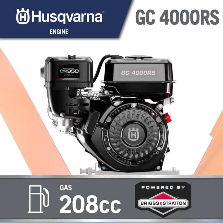 Husqvarna 4 Inch Gas Powered Wood Chipper 208 cc, large image number 3