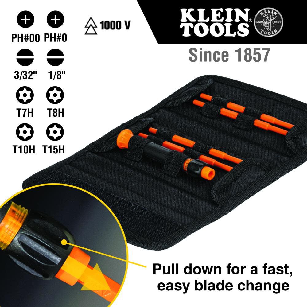 Klein Tools 8-in-1 Insulated Screwdriver, large image number 3