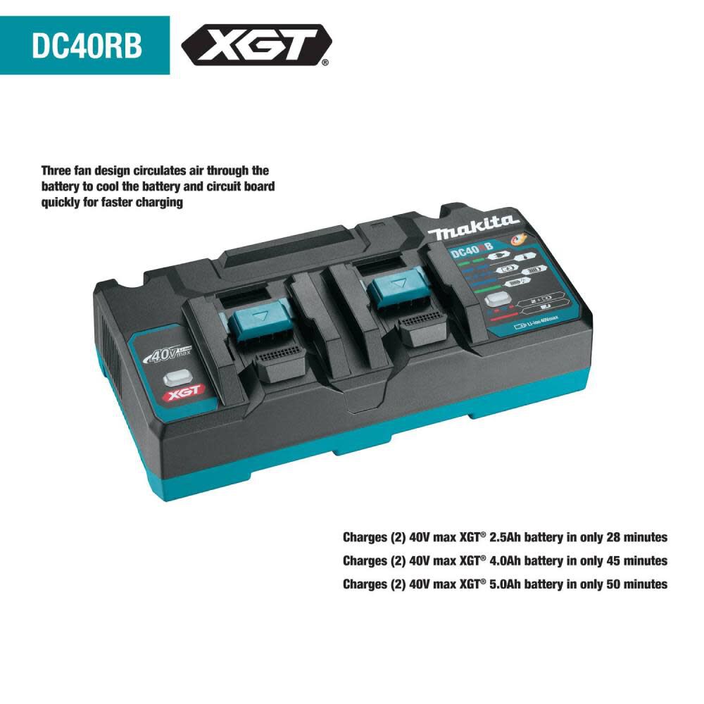 Makita 40V max XGT 1/2 Gallon HEPA Backpack Dry Dust Extractor Kit, large image number 5