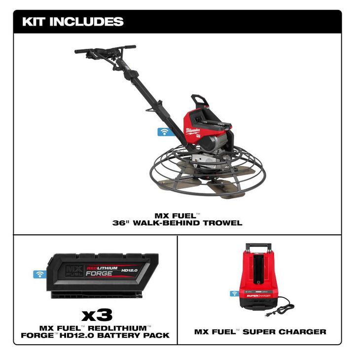 Milwaukee MX FUEL 36 in Walk-Behind Trowel Kit, large image number 1