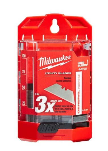 Milwaukee 50-Piece General Purpose Utility Blades with Dispenser, large image number 2