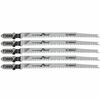 Bosch Jig Saw Blades 5pc 4 5/8in 12 TPI Extra Clean for Wood T Shank, small image number 1