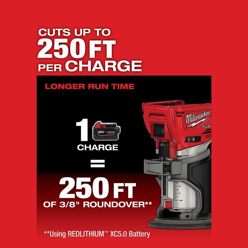 Milwaukee M18 FUEL Compact Router (Bare Tool), large image number 6