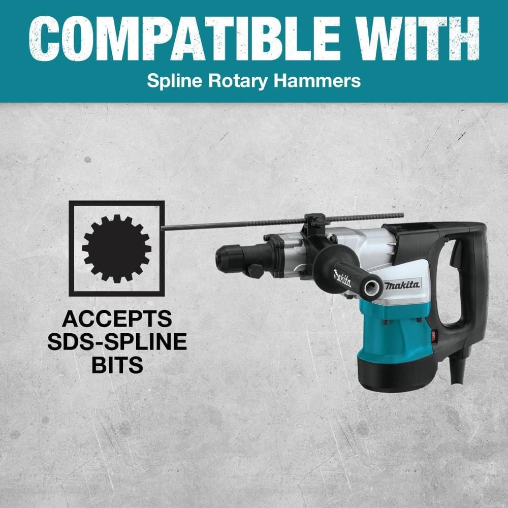 Makita Spline Bit 6-Cutter, 1-1/8 Inch x 16 Inch, large image number 4