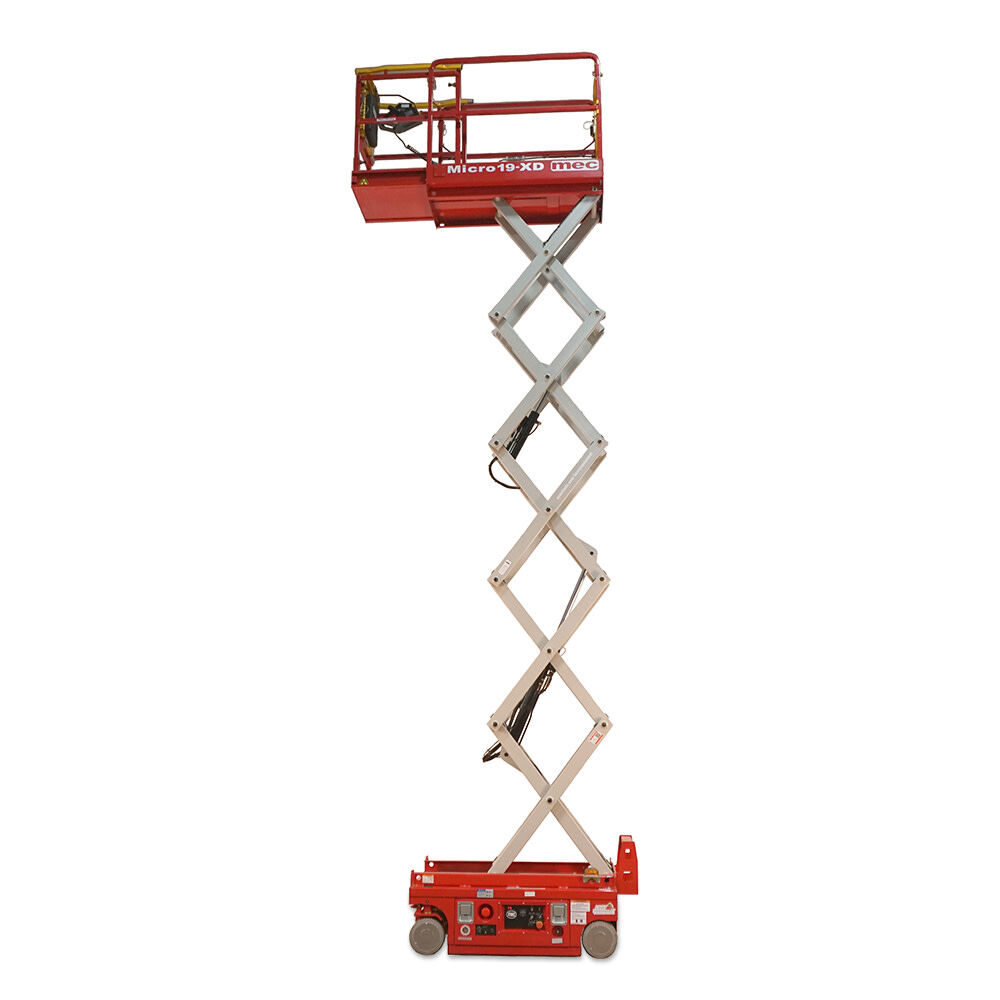 mec 19 Ft. XtraDeck Micro Slim Electric Scissor Lift MICRO 19XD from