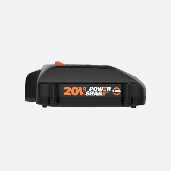 Worx PowerShare 20V 2Ah Lithium Ion Power Tool Battery Pack with Fuel Indicator, large image number 1
