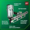 Metabo HPT 3 1/4in 21 Degree Pneumatic Framing Nailer with Depth Adjustment & Aluminum Magazine, small image number 4