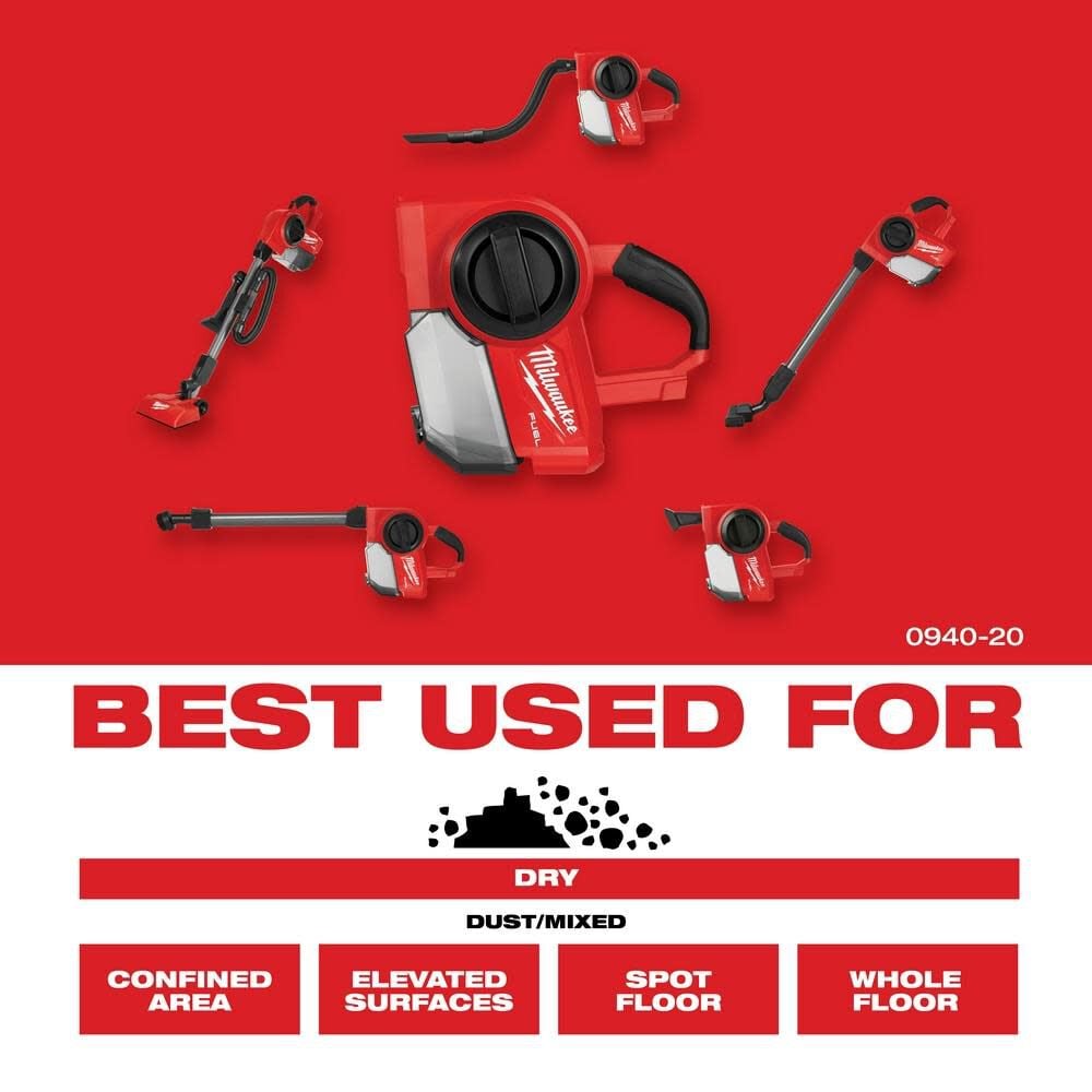 Milwaukee M18 Fuel Compact Vacuum Bare Tool 0940 20 Simolary simolary.com 17