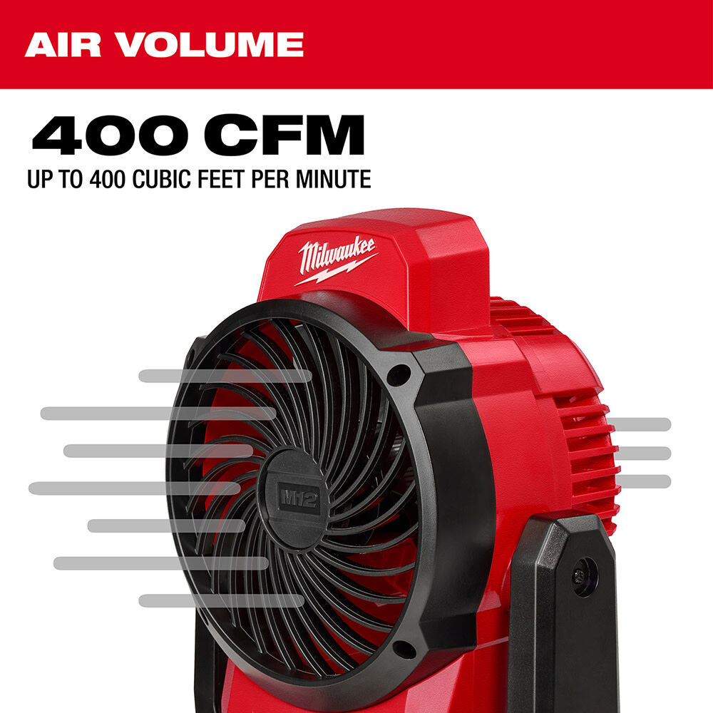 Milwaukee M12 Mounting Fan With 20ah Battery Charger Starter Kit Bundle 0820 20 48 59 2420 Sansujyuku sansujyuku.com