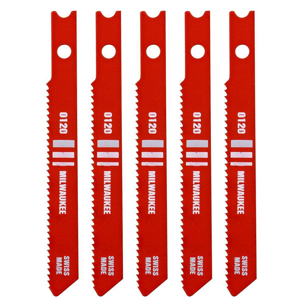 Milwaukee 2-3/4 in. 18 TPI High Speed Steel Jig Saw Blade 5PK, large image number 9
