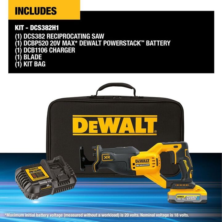 DEWALT 20V MAX XR Reciprocating Saw Kit, large image number 3