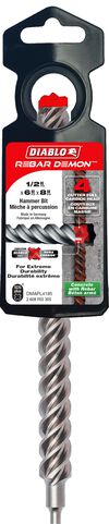 Diablo Tools 1/2 Inch x 6 Inch x 8 Inch Rebar Demon SDS-Plus 4-Cutter FCH Hammer Drill Bit, small