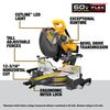 DEWALT 60V 12'' Sliding Miter Saw (Bare Tool), small image number 3