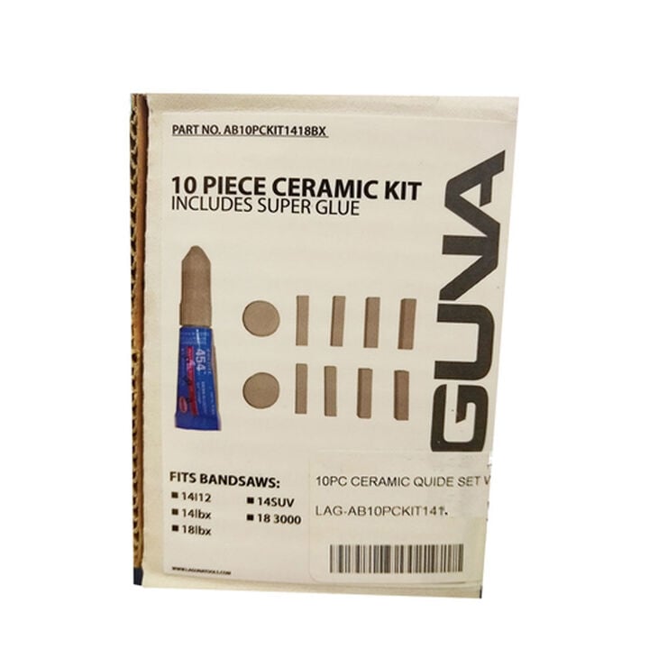 Laguna Tools 10 Piece Ceramic Kit with Glue for Bandsaw, large image number 1