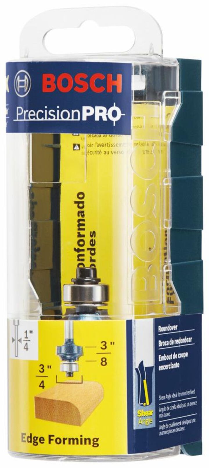Bosch 1/8in x 3/8in Carbide Tipped Roundover Router Bit, large image number 2