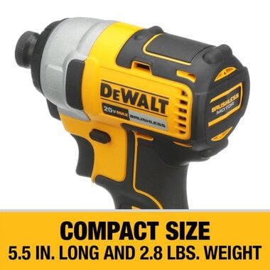 DEWALT 20V MAX Compact Brushless Drill Driver and Impact Kit (DCK277C2), large image number 5