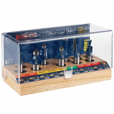 Bosch 10 pc. All-Purpose Router Bit Set, large image number 3