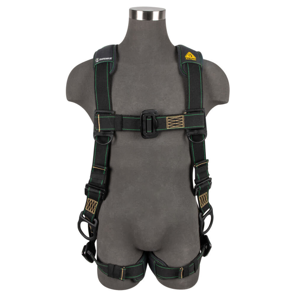 Safewaze Arc Flash Full Body Harness: DE 3D, DE MB Chest/Legs, large image number 1