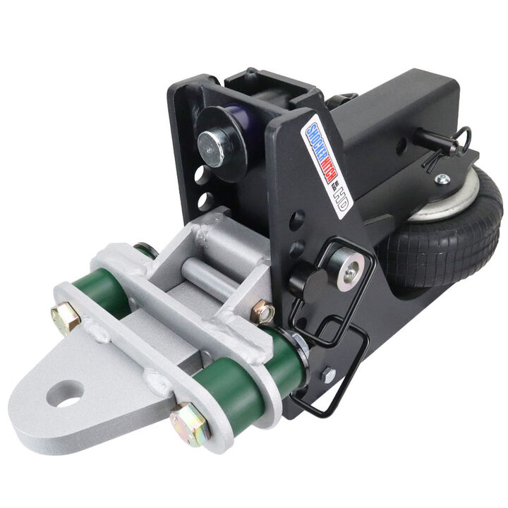 Shocker Hitch HD 20K Max Black 2.5 Inch Air Receiver Hitch & Quad Cushion Drawbar with 1 Inch Hole, large image number 1