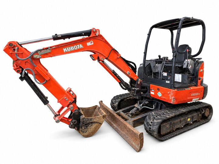 Kubota KX033-4 24.8HP Compact Tracked Excavator Used 2018