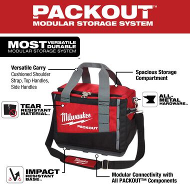Milwaukee 15 in. PACKOUT Tool Bag 48-22-8321 - Acme Tools 