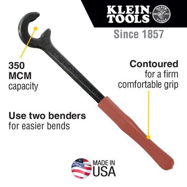 Klein Tools 12in Cable Bender, large image number 1