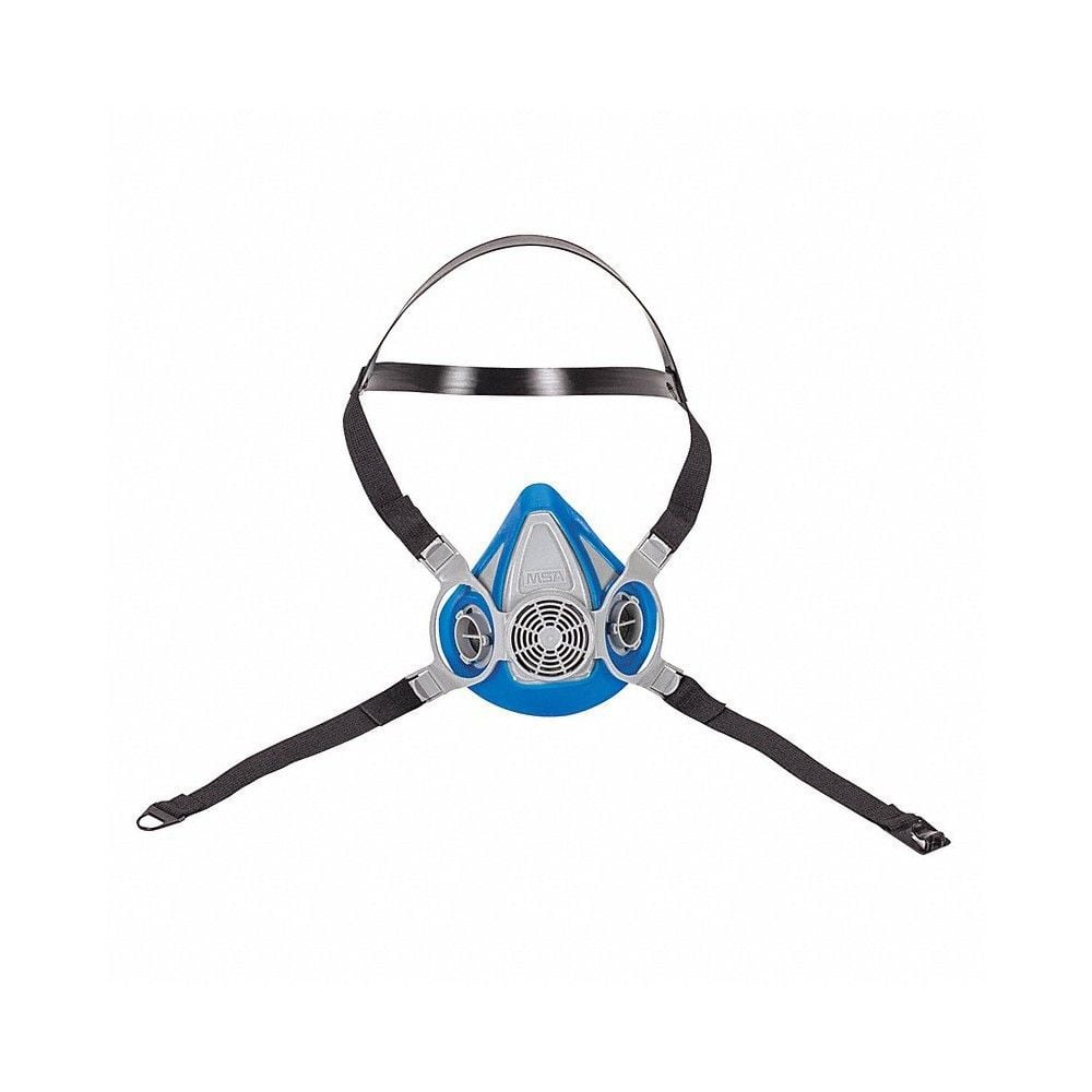 MSA Safety Works Advantage 200 LS Rubber Half-Mask Respirator, Blue, Large, large image number 1