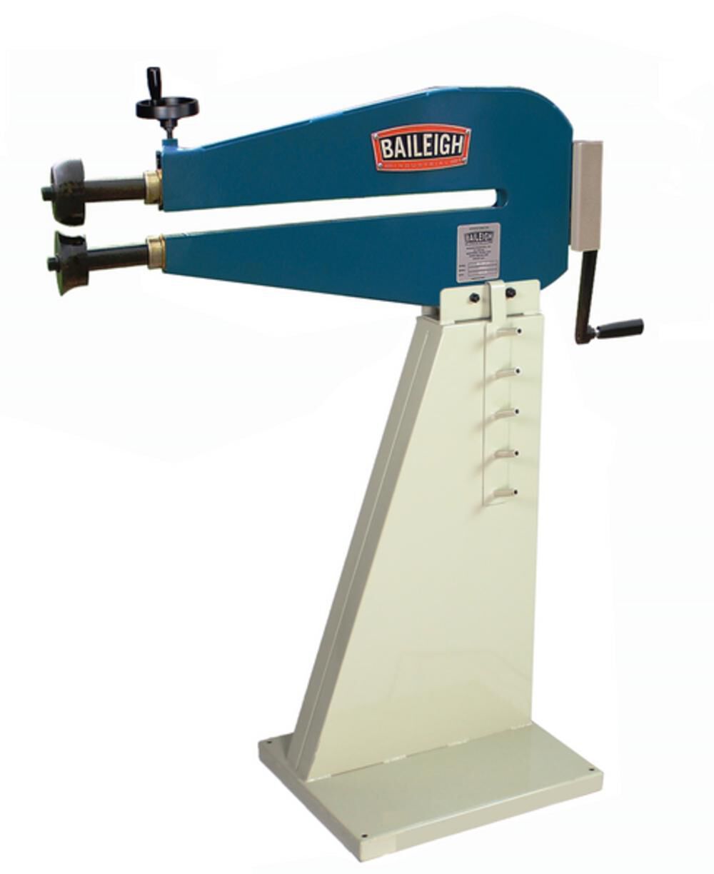 Baileigh BR-18M-24 Manual Sheet Metal Bead Roller, 24-Inch Throat Depth, 18-Gauge Steel Capacity - 1000935