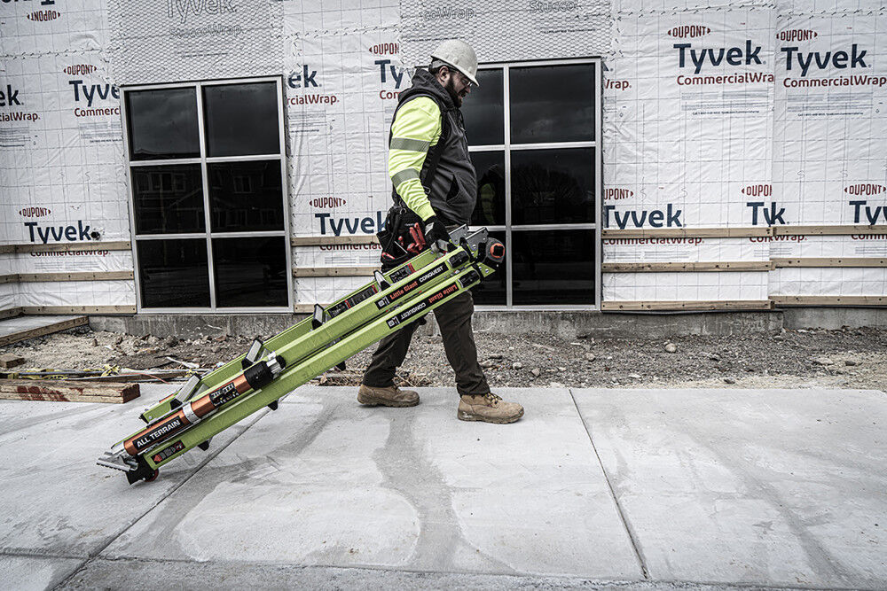 Little Giant Safety Conquest All-Terrain Fiberglass Extendable Ladder ANSI Type 1A, large image number 19