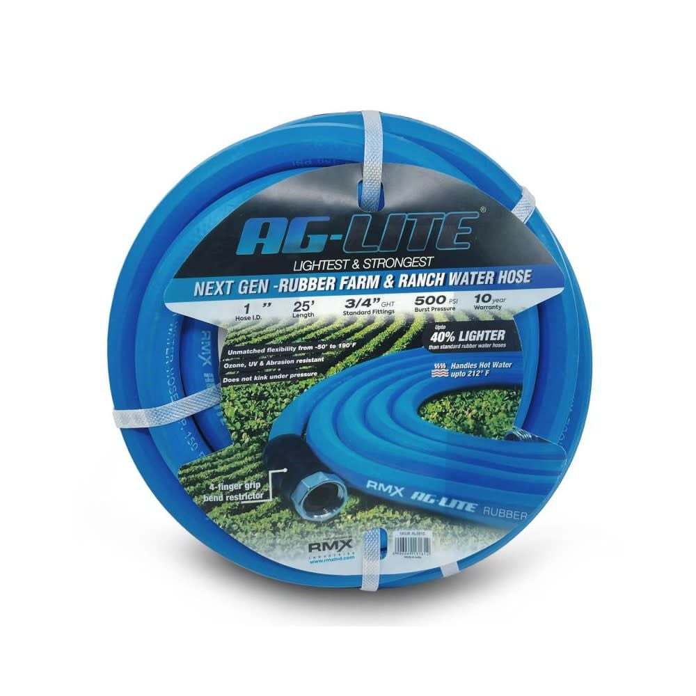 BluBird AG-Lite 1 Inch x 25 Ft. Heavy-Duty Rubber Water Hose, large image number 1