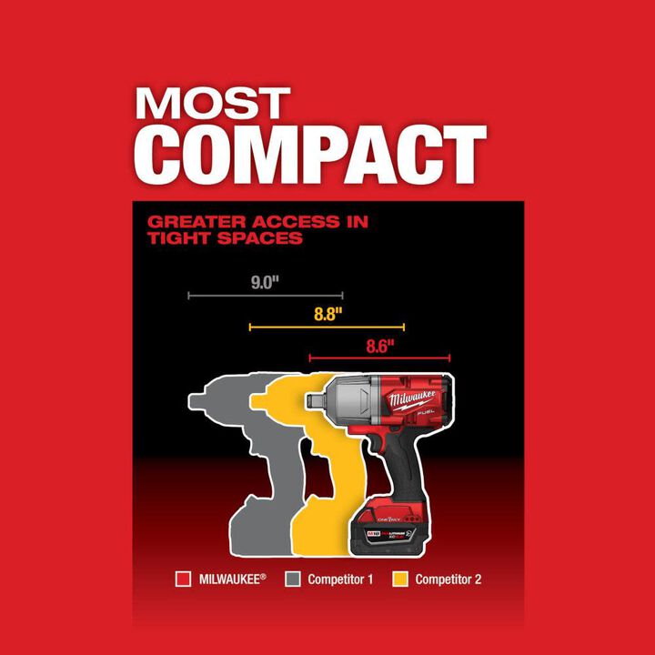 Milwaukee M18 FUEL with ONE-KEY High Torque Impact Wrench 3/4 in. Friction Ring (Bare Tool), large image number 4