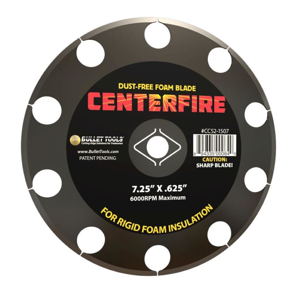 Bullet by MARSHALLTOWN 7.25 in. CenterFire Dust Free Foam Blade for Cutting EPS XPS and Poly-Iso Insulation, large image number 1