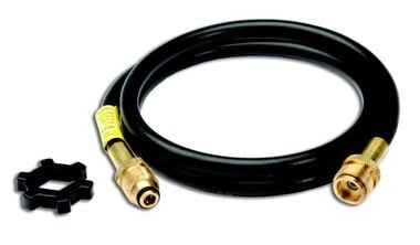 Mr Heater 5 ft Propane Hose Assembly with Swivel 1 in-20 Male Throwaway Cylinder Thread x Excess Flow Soft Nose P.O.L. with Handwheel