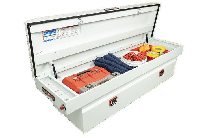 Weather Guard Saddle Truck Tool Box Steel Standard White, large image number 8