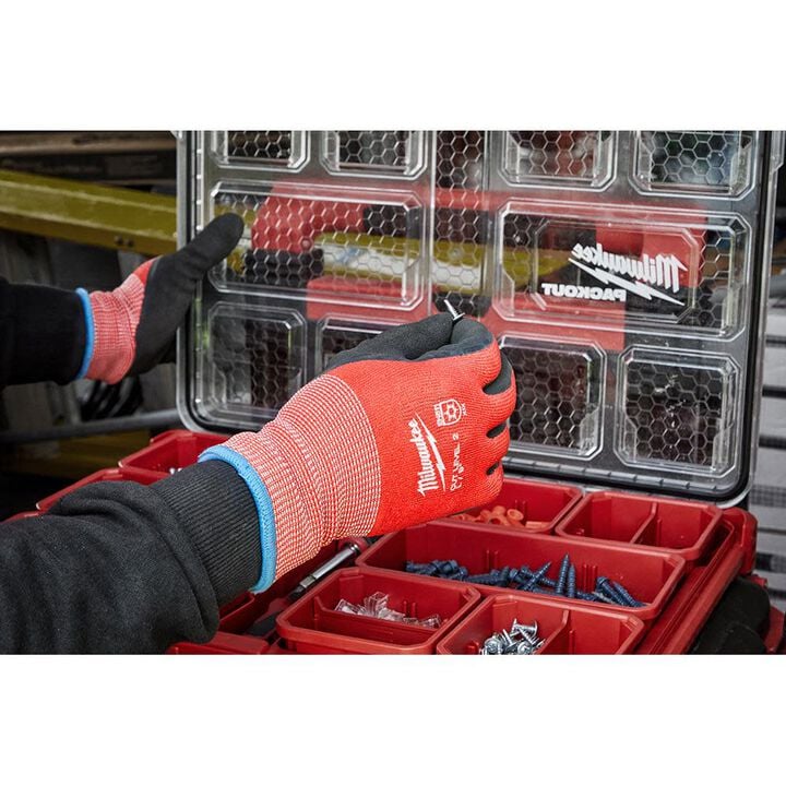 Milwaukee Cut Level 2 Winter Dipped Gloves Medium 12pk, large image number 9