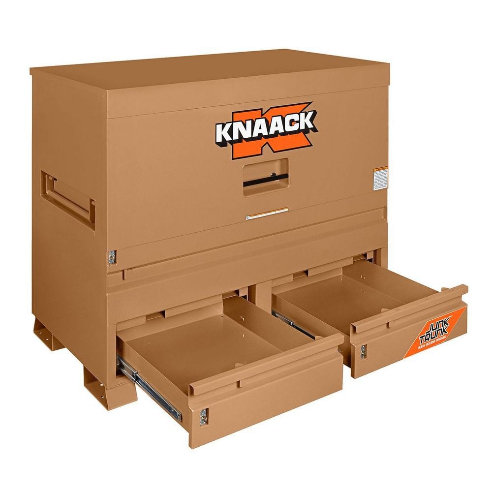 Knaack Model 89-D 43.8 Cu-Ft. Tan Steel Piano Box with KL (Padlock), large image number 5