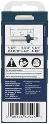 Bosch 3/8in x 5/16in Carbide Tipped Plunge Roundover Router Bit, small image number 3