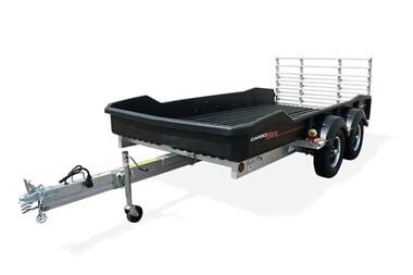 Cargomax XRT 13-73 T 3470# Tandem Axle Utility Trailer with Brakes 14in Tires Mag Rims and Bi-fold Ramp