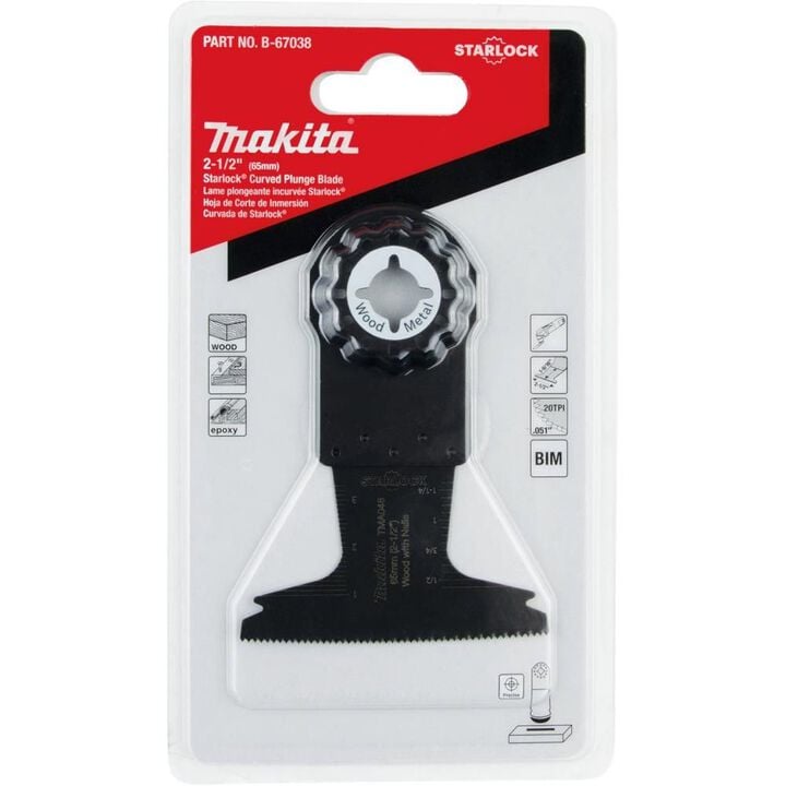 Makita 2-1/2in Starlock Curved Plunge Blade (BiM), large image number 6
