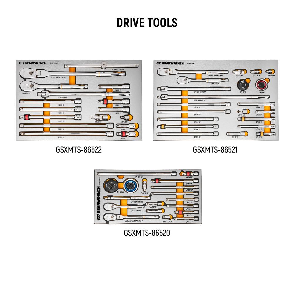 GEARWRENCH Rolling Tool Box with Mechanics Tool Set in Premium Modular