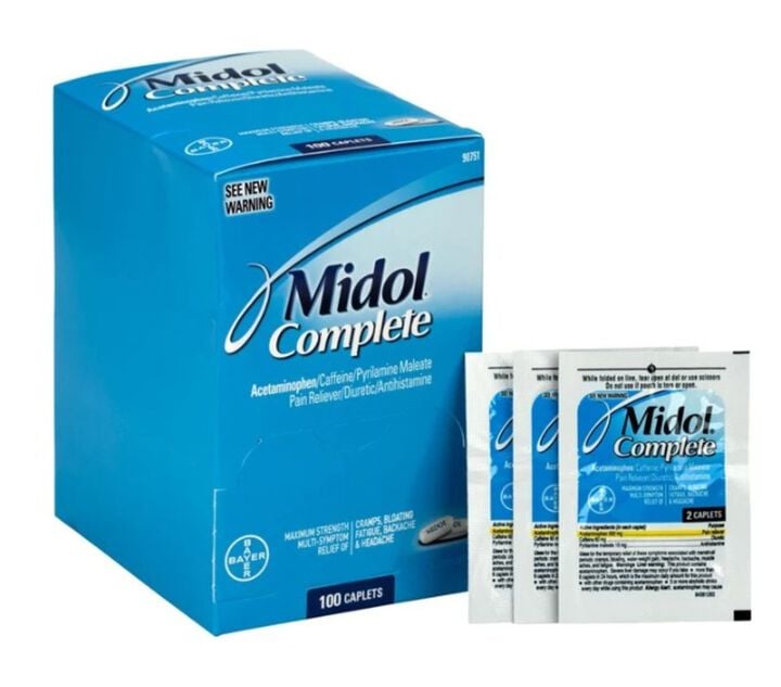 Aero Healthcare Midol Caplets 50 Pieces