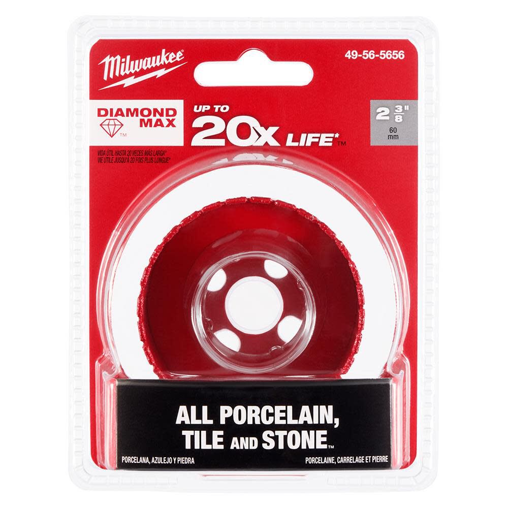Milwaukee 2-3/8 Inch Diamond Max Hole Saw, large image number 9