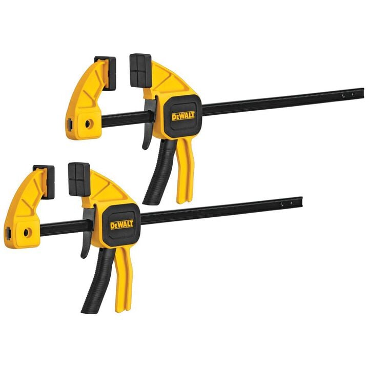DEWALT 2 pack 6 In. Medium One-Handed Bar Clamps, large image number 1
