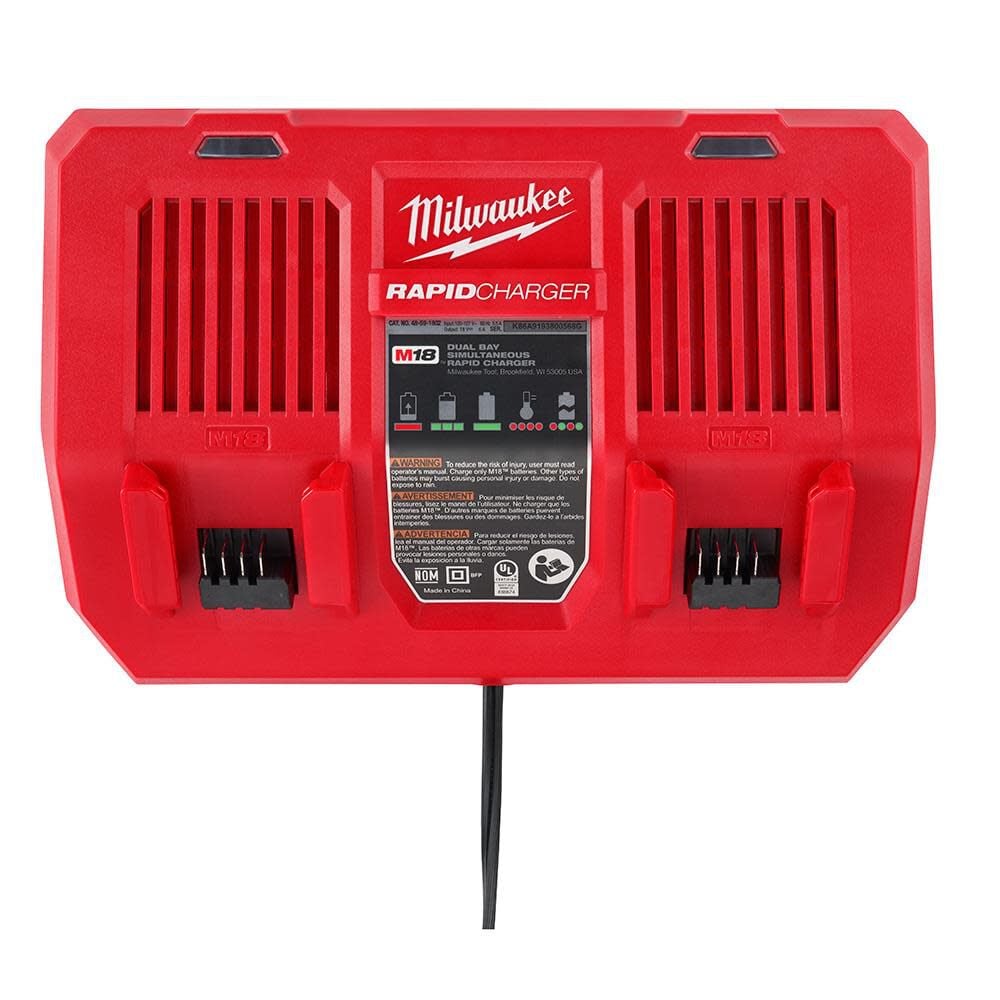 Milwaukee M18 Dual Bay Simultaneous Rapid Charger 48 59 1802 - Image 14