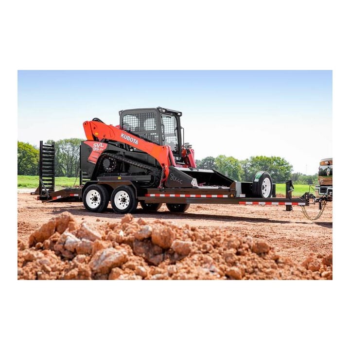 Orangeline Equipment Hauler Trailer 83in x 17 + 3' Cleated Dovetail Super Duty, large image number 2