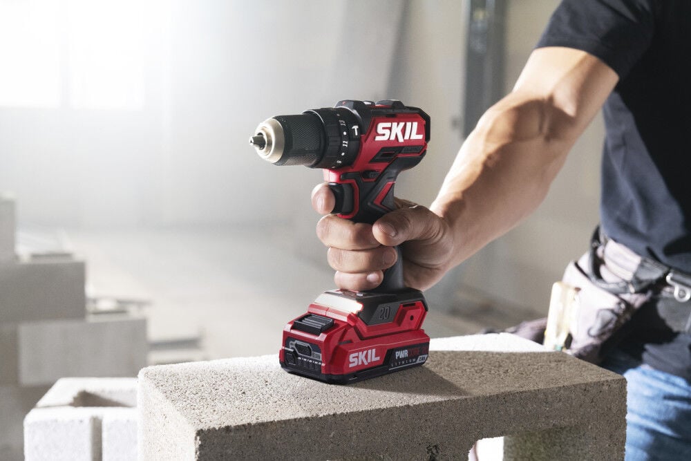 SKIL 20V 1/2 Inch Brushless Compact Hammer Drill Kit, large image number 4