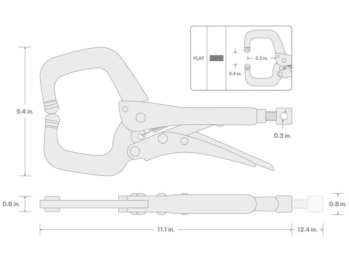 Tekton 11 Inch Locking C-Clamp, large image number 6