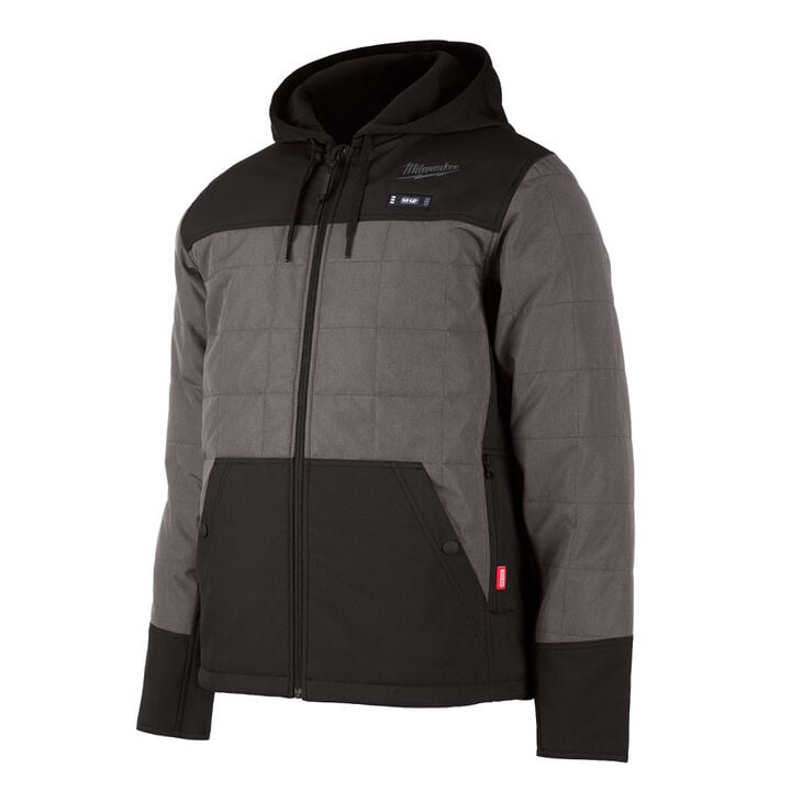 Milwaukee M12 Heated AXIS Hooded Jacket Kit Gray Small, large image number 0